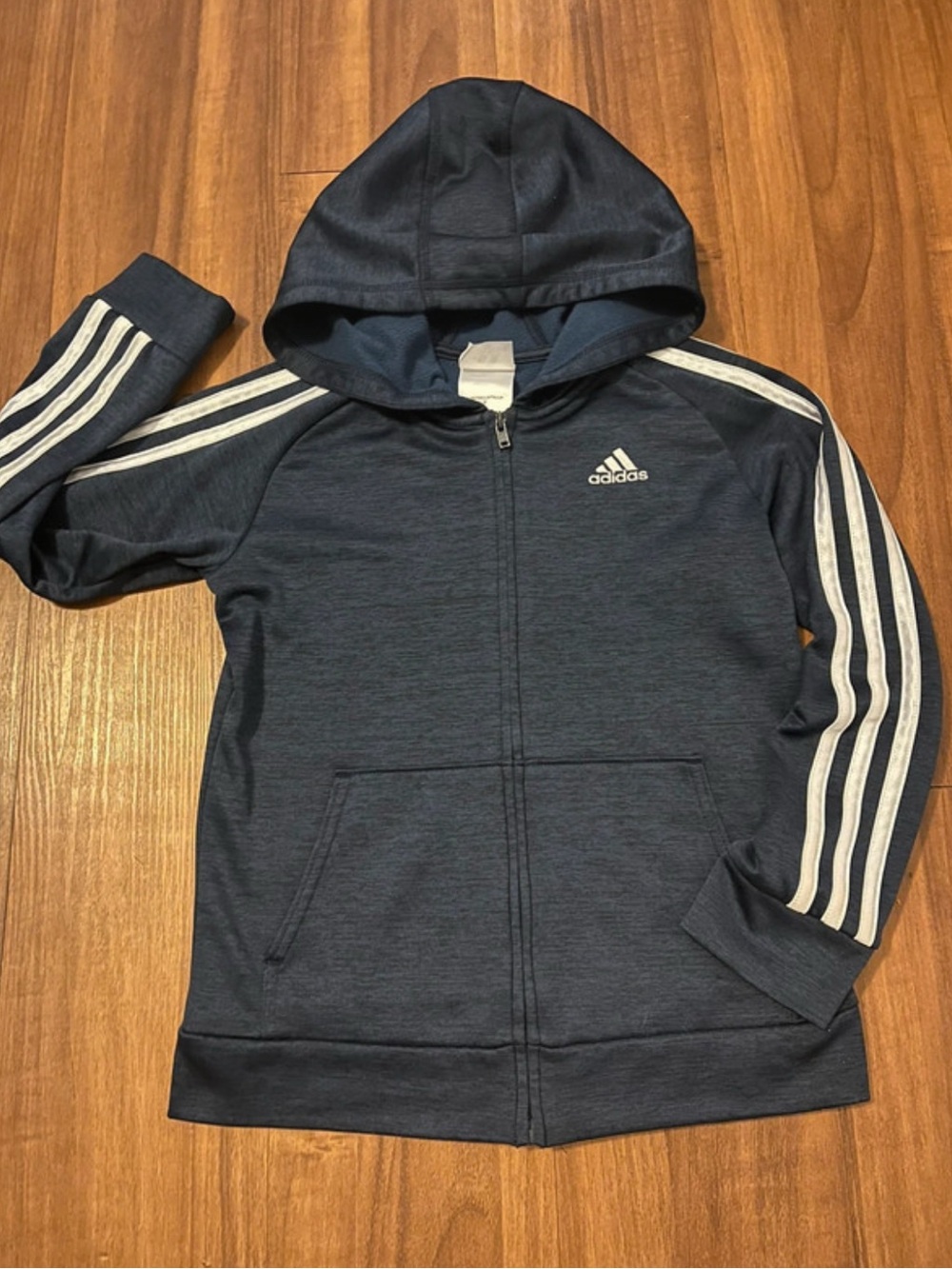 Boys Adidas Athletic Zip-Up Jacket - Size 7